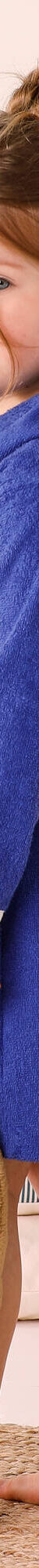 Peignoir de bain enfant foot à capuche éponge coton - 340 g/m² (bleu dur) Peignoir de bain enfant foot à capuche éponge coton - 340 g/m² (bleu dur)